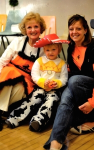 Marcia & Jody at a Halloween program